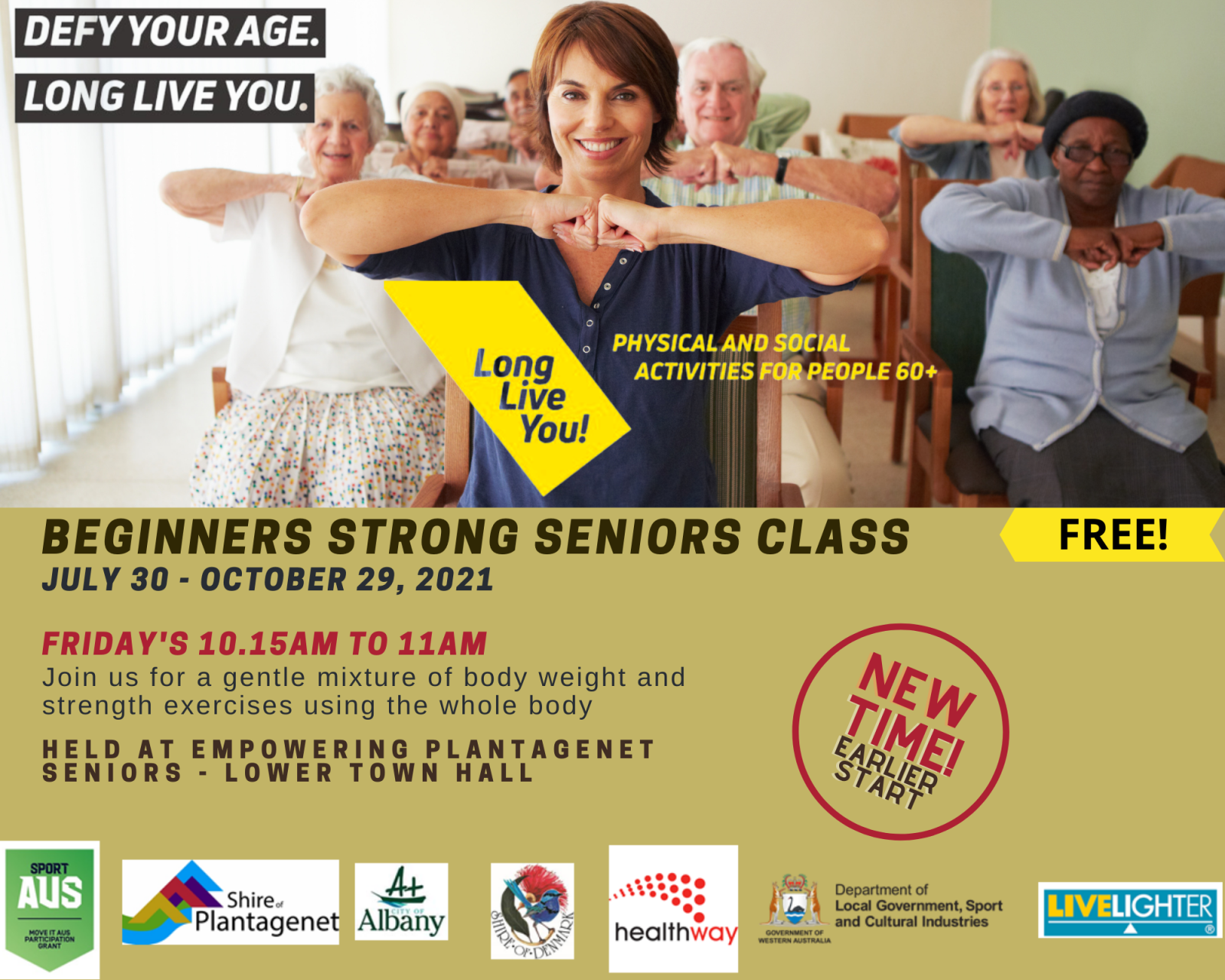 LLY - Free Beginners Seniors Strong Class