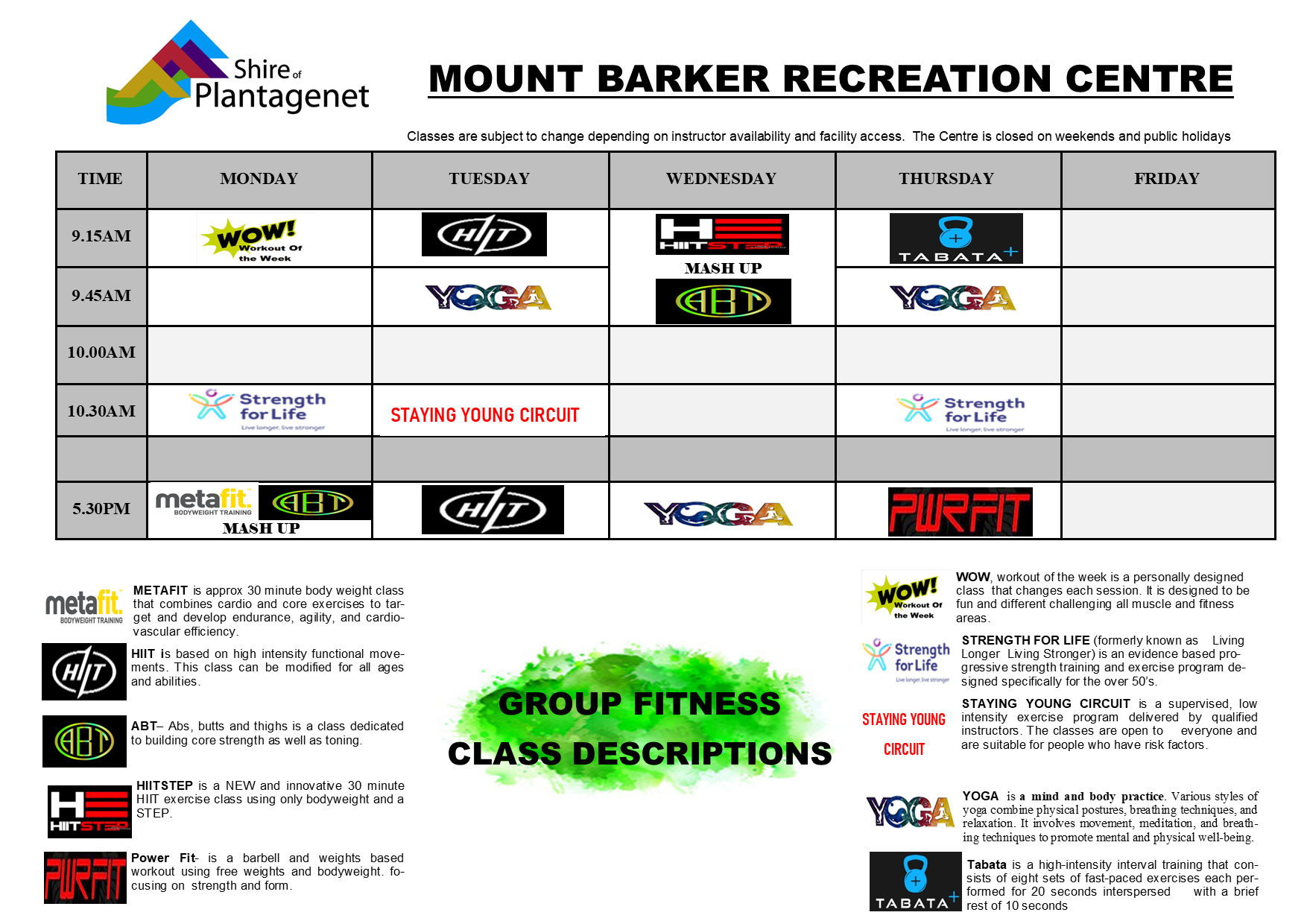 Mount Barker Rec.Centre » Shire of