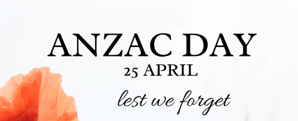 ANZAC DAY 2026