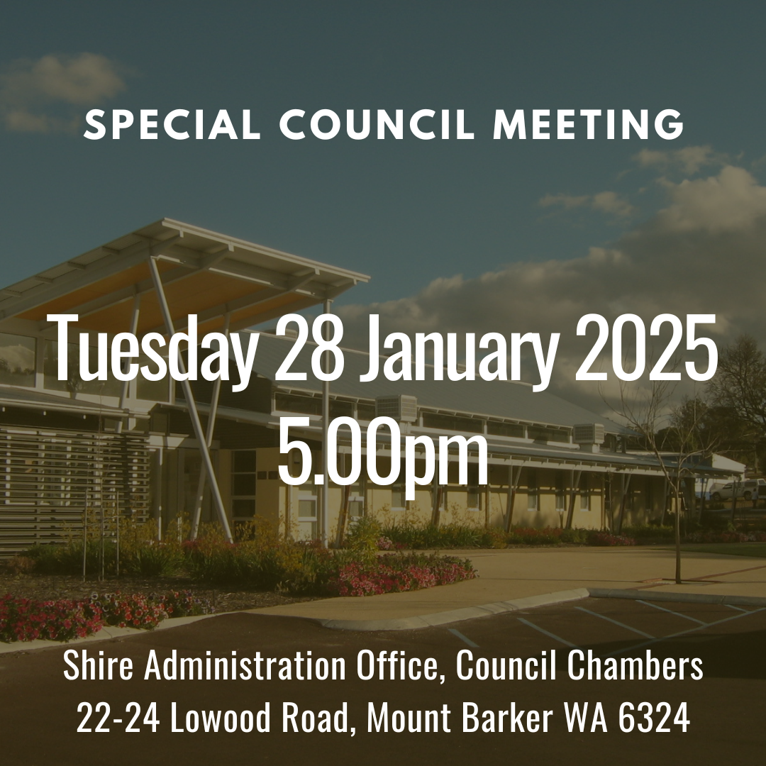 Notice of Special Council Meeting