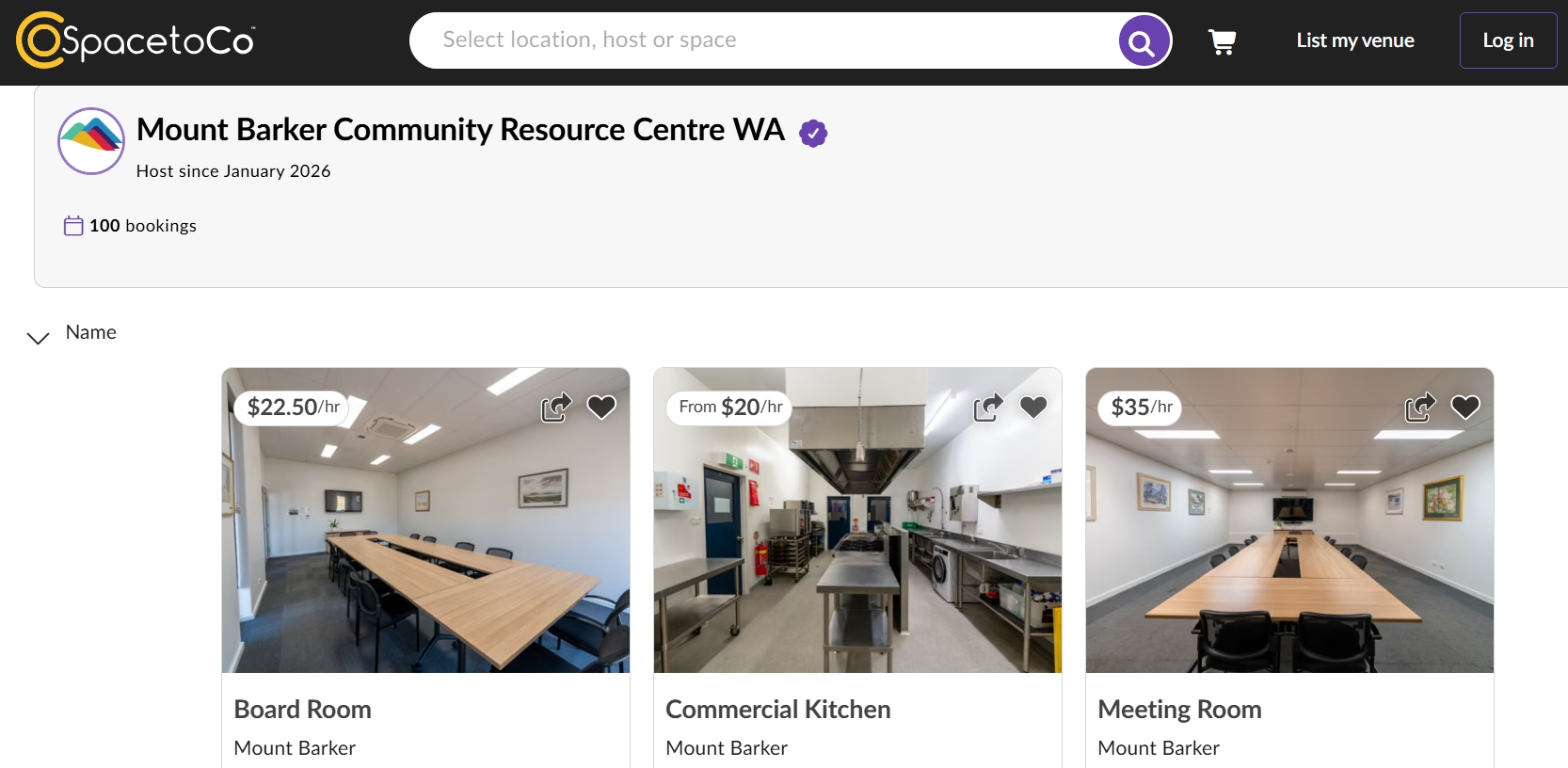Room hire bookings now online