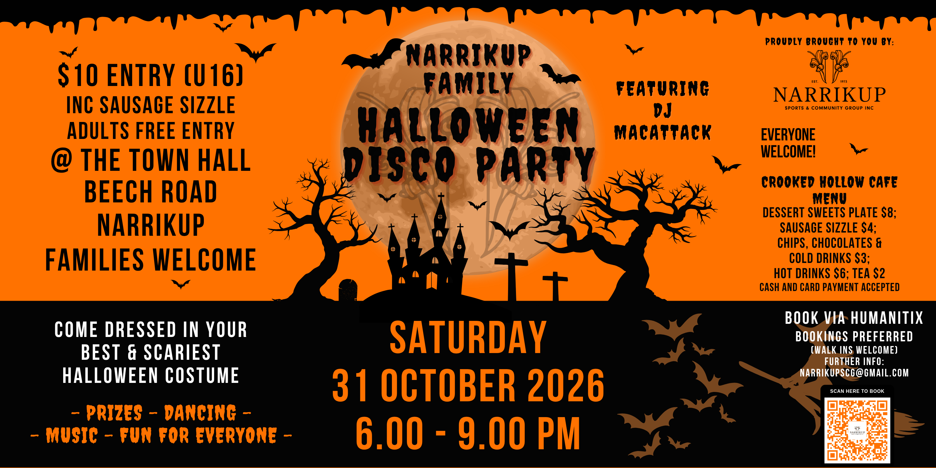 Narrikup Family Halloween Disco Party