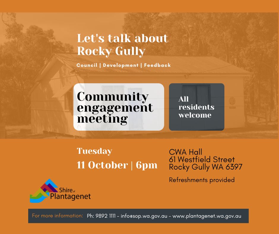 Rocky Gully community engagement meeting