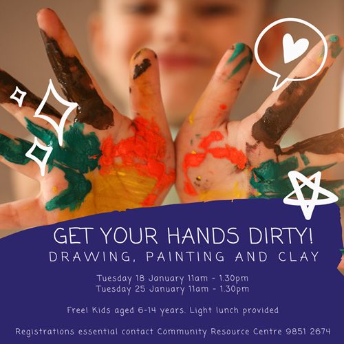 Get Your Hands Dirty - Drawing, Painting & Clay